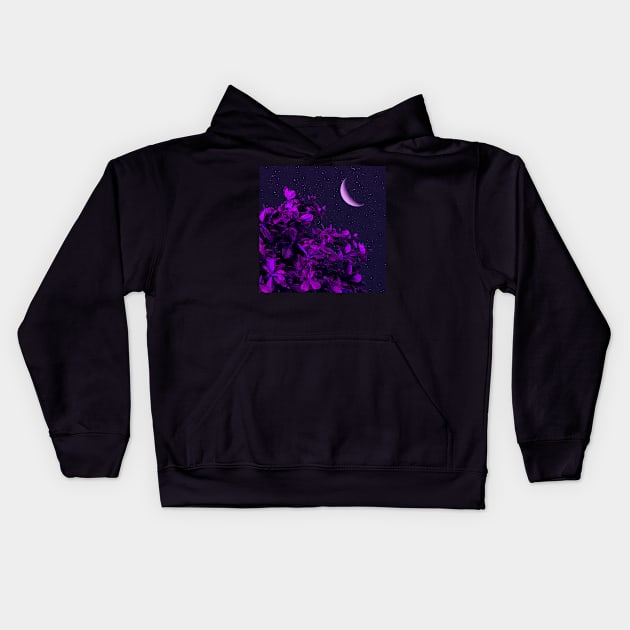 Feeling Purple Kids Hoodie by RiddhiShah